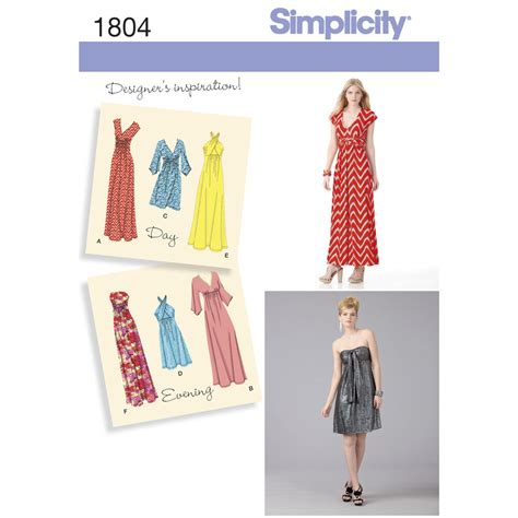 Pattern for Misses' Knit Dresses | Simplicity