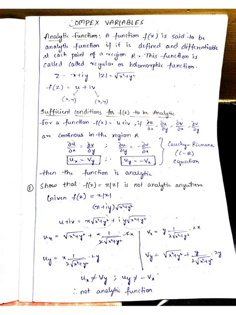 Complex Variables | PDF