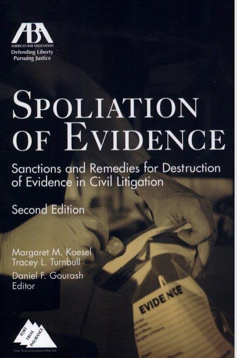 خرید کتاب Spoliation of Evidence Sanctions and Remedies for