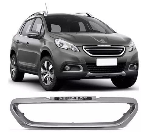 Moldura Cromada Grade Peugeot 2008 2016 2017 Original Parcelamento