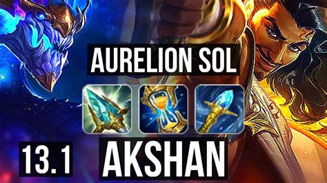 AURELION SOL Vs AKSHAN MID Legendary 800 Games 1 3M Mastery 15