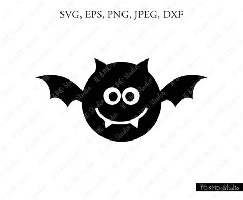 Bat Halloween SVG Bat Svg Halloween Svg Cute Bat Clipart - Etsy