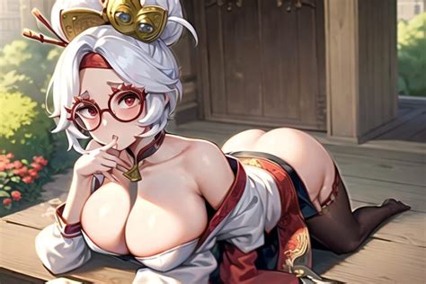 The Legend Of Zelda Free Sex Art Purah Tears Of The Kingdom Glasses Hair Bun All Fours