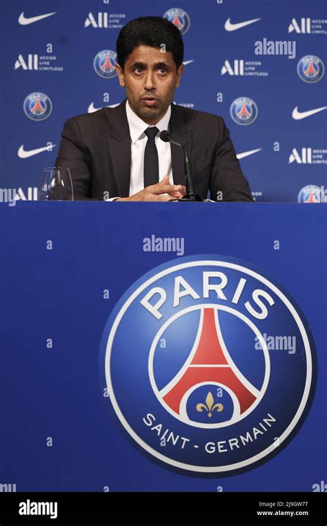 May 23 2022 Paris France President Of Psg Nasser Al Khelaifi During