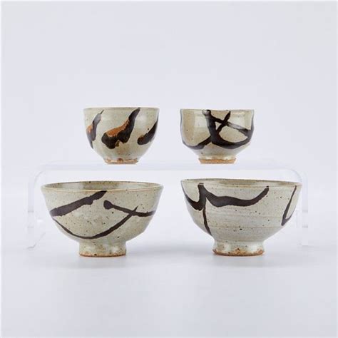 Warren Mackenzie Set 4 Warren Mackenzie Tea Bowls And Bowls Mutualart