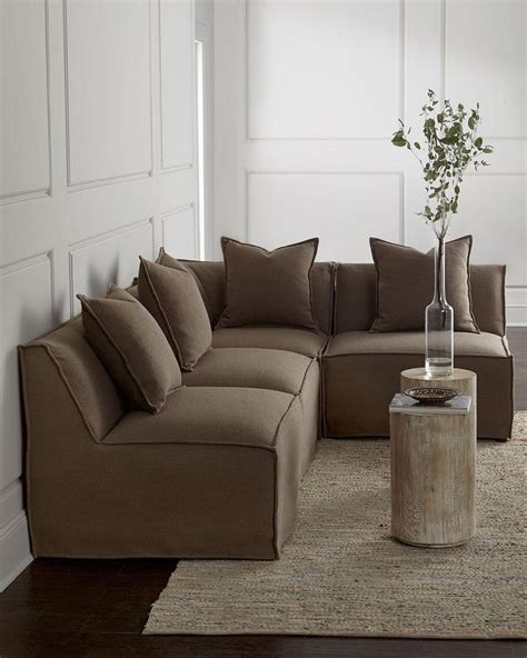 Armless Sectional Sleeper Sofa | Baci Living Room