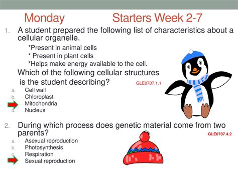 Monday Starters Week 2 7 A Student Prepared The Following List Of