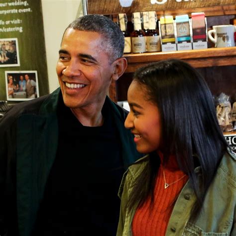 Barack Obama Bonds With His Daughters Sasha And Malia At Dinner In Los