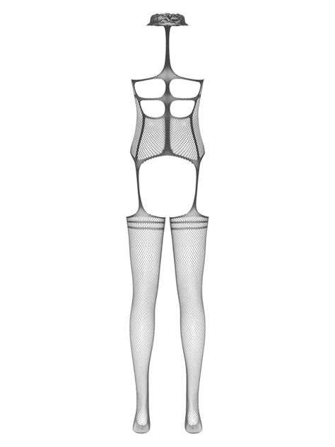 Women Fishnet Lingerie Body Stocking Babydoll Underwear Bodysuit Nightwear EBay