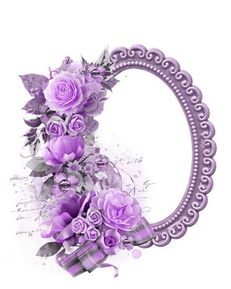 An Oval Frame With Purple Flowers And Leaves In The Shape Of A Letter O