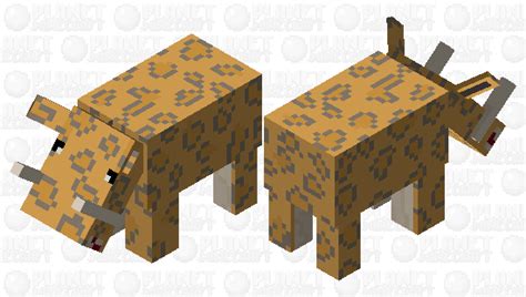 Sabre Toothed Tiger Made From A Hoglin Minecraft Mob Skin