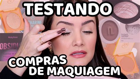 Testando Comprinhas Nina Makeup Ruby Rose Mari Maria Catharine