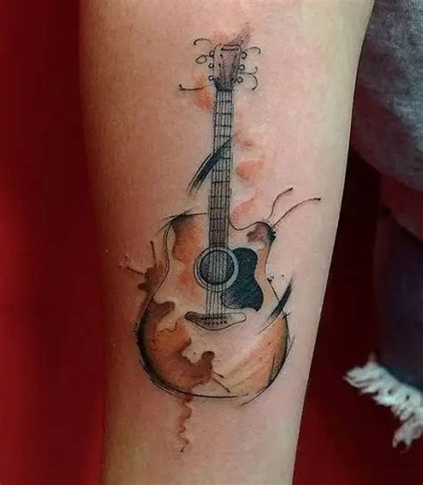 Top Cute Guitar Tattoos Spcminer