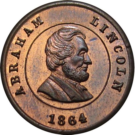 Civilwartokens 96A 131A Abraham Lincoln Patriotic Civil War Token