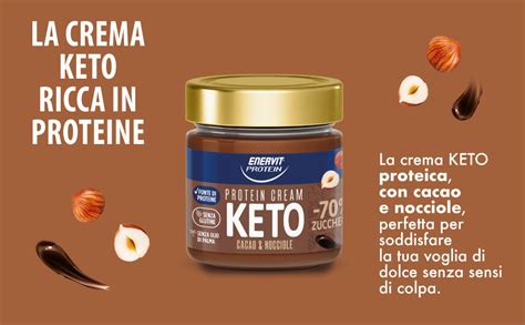 Enervit Protein Cream Keto Cacao E Nocciole Barattolo Da 180gr Crema