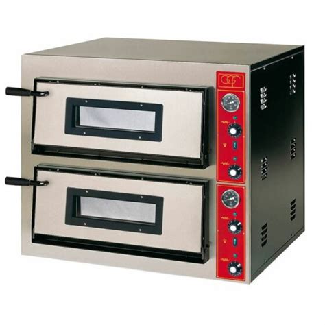 GGF Profi Pizzaofen 2 BackKammern 8 4 kW 900x735x750mm für 8x Ø30cm