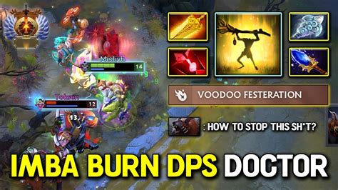 IMBA BURN DPS Offlane Witch Doctor With Bloodthorn Radiance Build