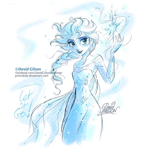 Elsa, Disney's Frozen sketch by princekido on DeviantArt