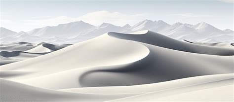 Premium AI Image | White sand dunes in desert