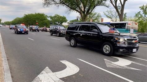 Vice President Kamala Harris Motorcade In Washington Dc Youtube