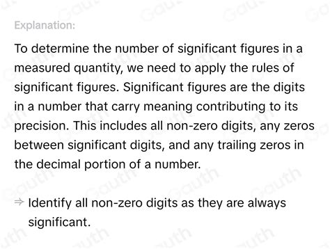 Solved How Many Significant Figures Are There In The Measured Quantity 00304 L Algebra