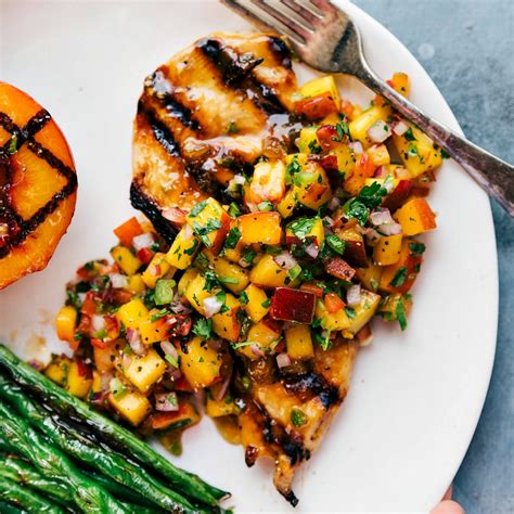 Peach Salsa Chicken So Much Flavor Chelseas Messy Apron