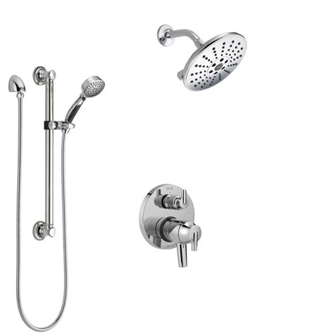 Delta Trinsic Chrome Finish Shower System With Dual Control Handle