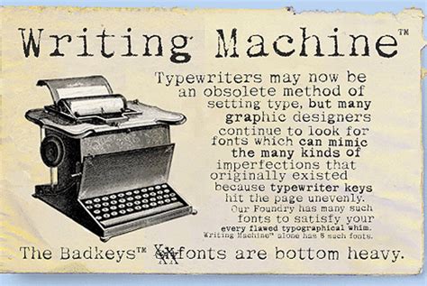 Writing Machine - Desktop Font & WebFont - YouWorkForThem