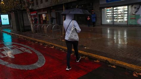 Lluvia en Santiago En qué zonas de la Región Metropolitana seguirán