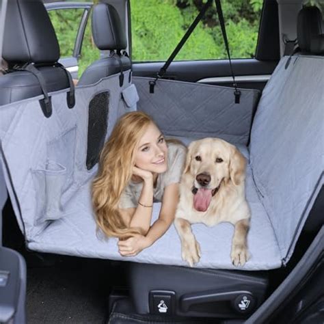 Dog Car Seat Cover With Hard Bottom600d Heavy Duty Back