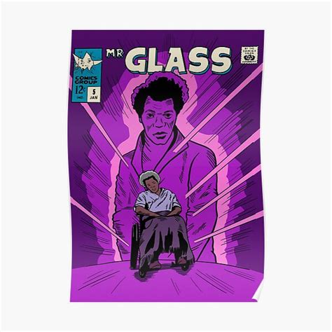 Mr Glass Comic Poster By Ribncheese Redbubble