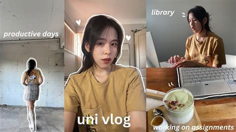 Uni Vlog Working On Assignments Productive Days Going To Cafe