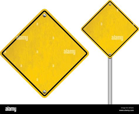 Blank Vector Road Signs Stock Vector Image Art Alamy