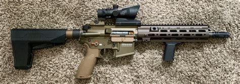 Sold Geissele Super Modular Hk Rail Dark Earth Repro Hopup Airsoft