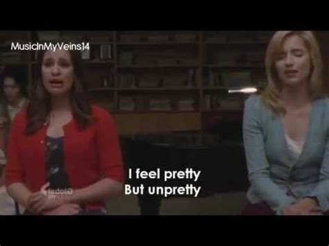 I Feel Pretty Unpretty Glee Lyric On Screen Youtube