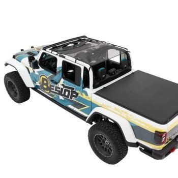 Jeep Gladiator JT Sun Bikini Top Safari Style Mesh Bestop