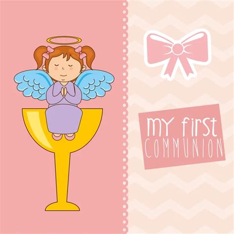 My First Communion Stock Vector Image By Yupiramos 64332137