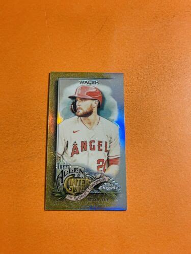 Topps Allen Ginter Chrome Gold Mini Jared Walsh Angels