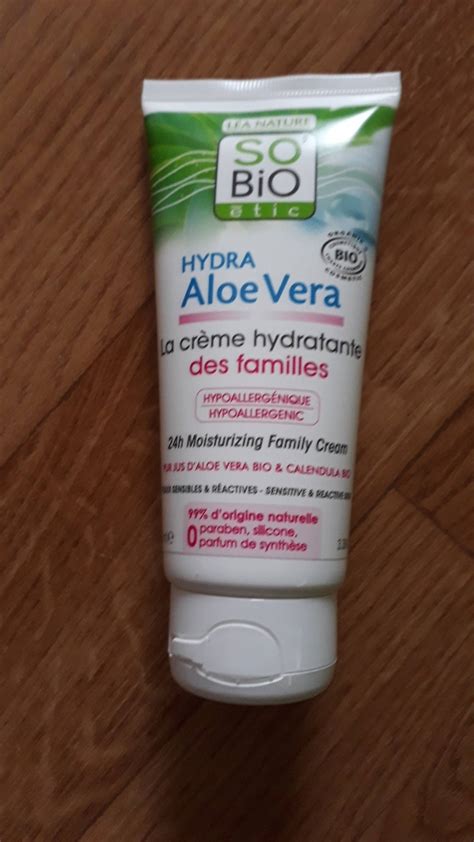 Composition SO BIO ÉTIC Hydra aloe vera La crème hydratante des