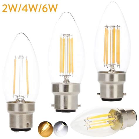 หลอดไฟไส้ Led B22 2w 4w 6w หลอดไฟเทียน220v C35โคมไฟ Led สำหรับโคมไฟ