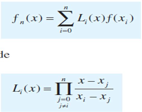 Métodos Numéricos Lagrange