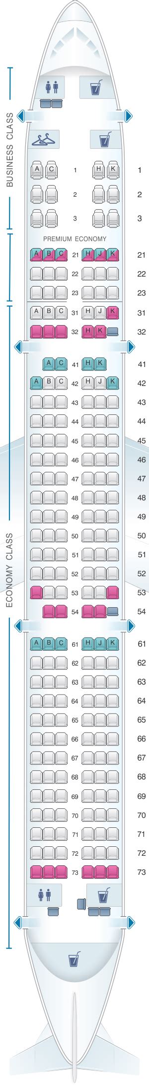 Seat Map Philippine Airlines Airbus A321 200ceo Seatmaestro