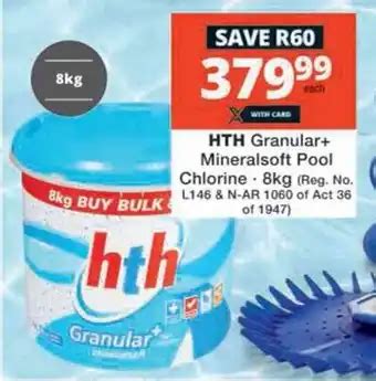 Hth Granular Mineralsoft Pool Chlorine Kg Offer At Checkers Hyper