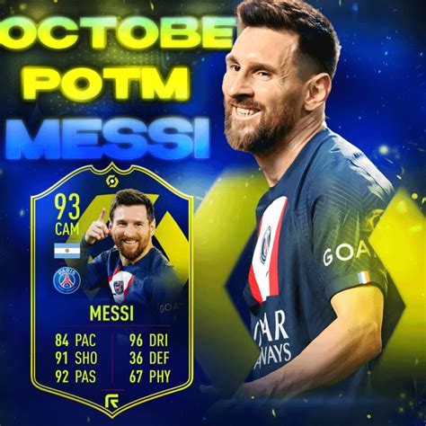 October Ligue 1 Potm Lionel Messi Concept R Fifacardcreators