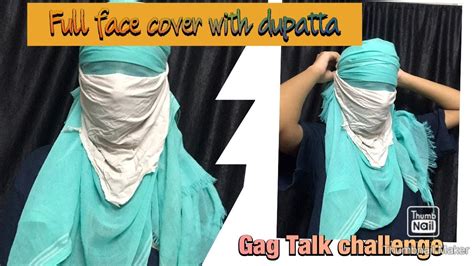 Gag Talk Challenge With Hanky Full Face Cover Gag Talk Challenge Youtube