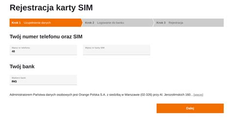 Orange jak zarejestrować kartę SIM Rejestracja numeru sposoby