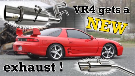 Installing A New Exhaust On The Twin Turbo 3000gt Vr4 Youtube