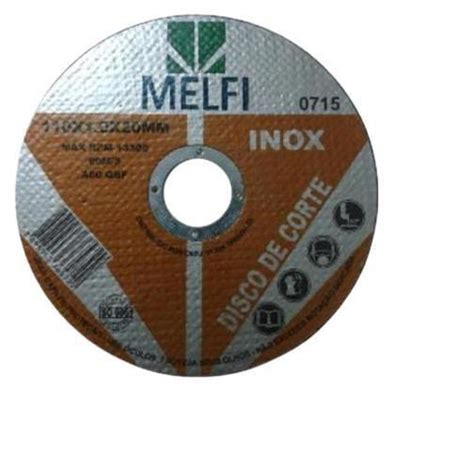 Kit Disco De Corte Para Inox X X Mm Unidades Melfi