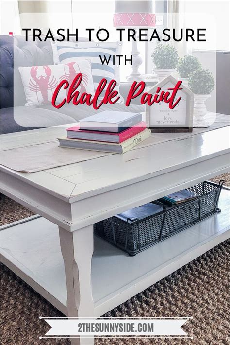 Table Refinished With Chalk Paint Chalk Paint Coffee Table Painted