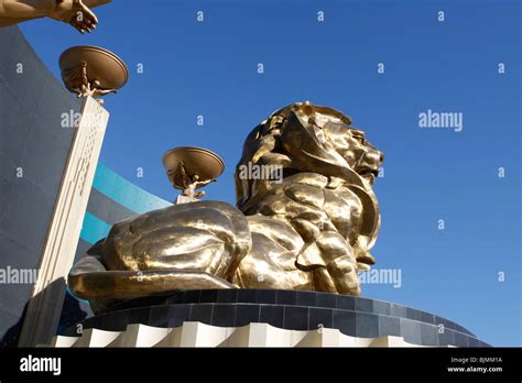 Lion Of The Mgm Grand Hotel On Las Vegas Boulevard In Las Vegas Nevada